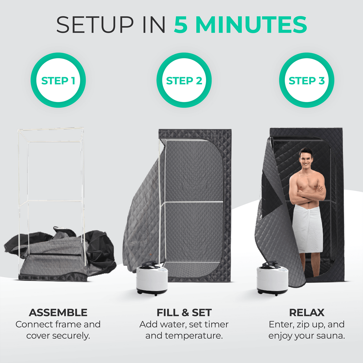 Portable Steam Sauna Pod