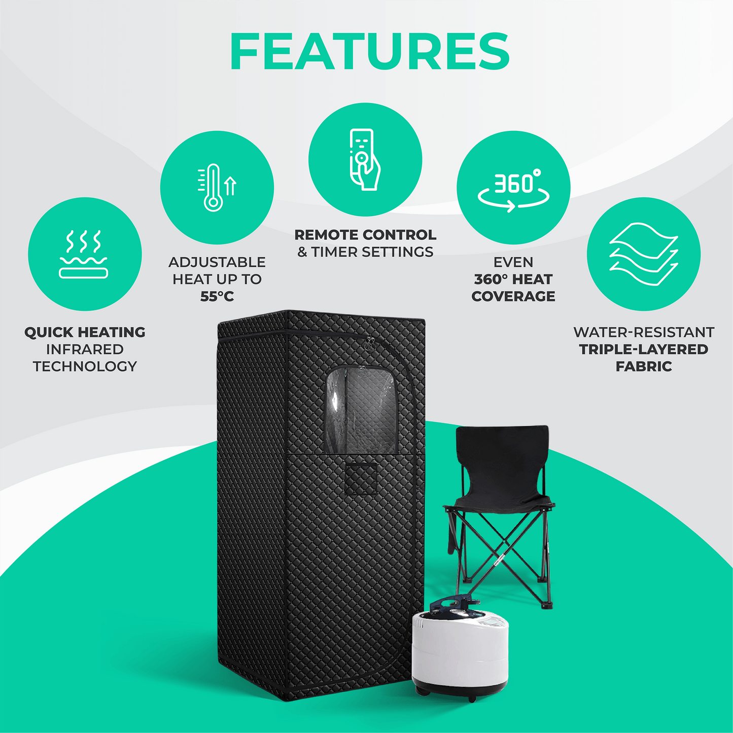 Portable Steam Sauna Pod